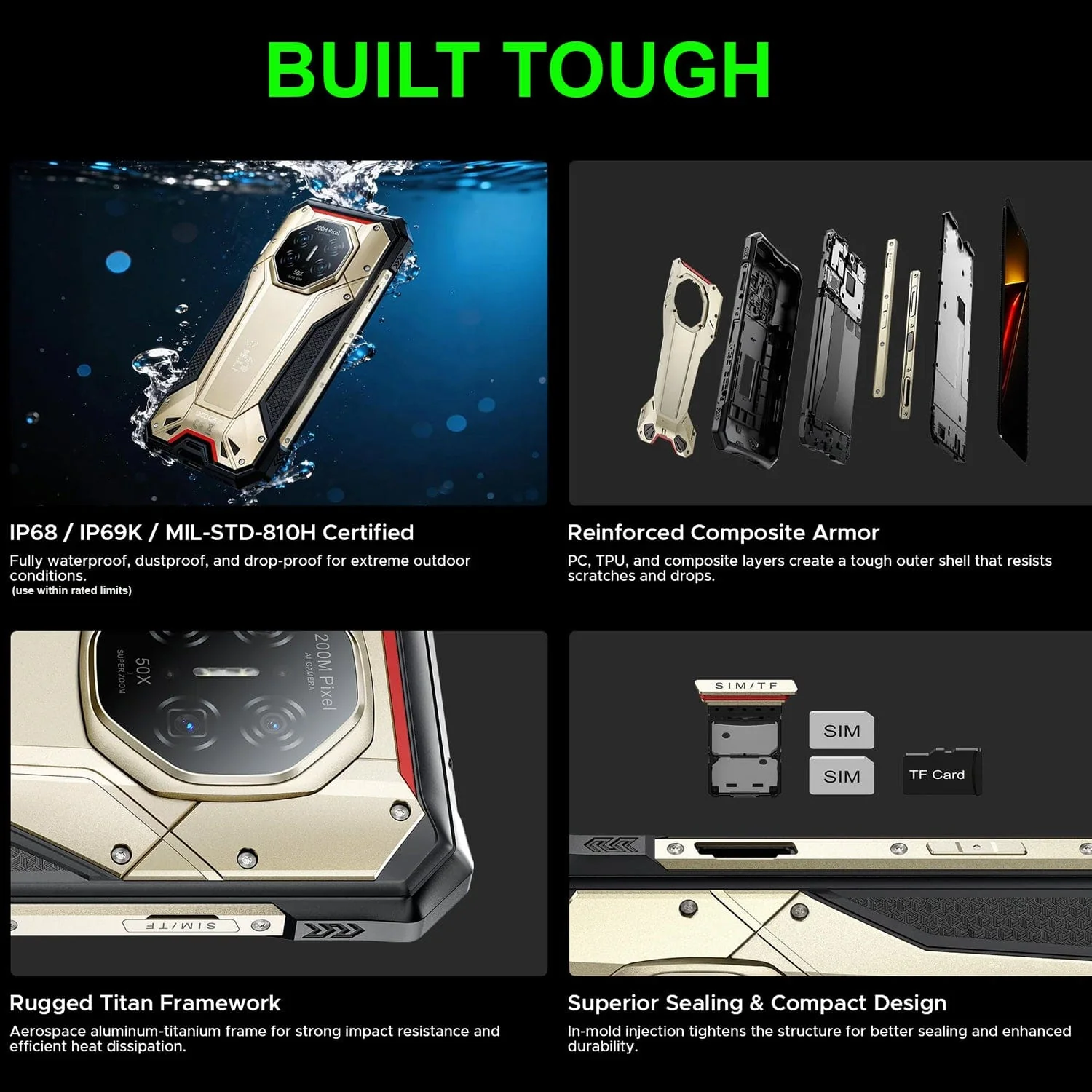 Doogee S300 Plus 5G Rugged | 11000mA Battery | 12GB RAM+1TB | 6.78in Display | 200MP Camera - Image 8