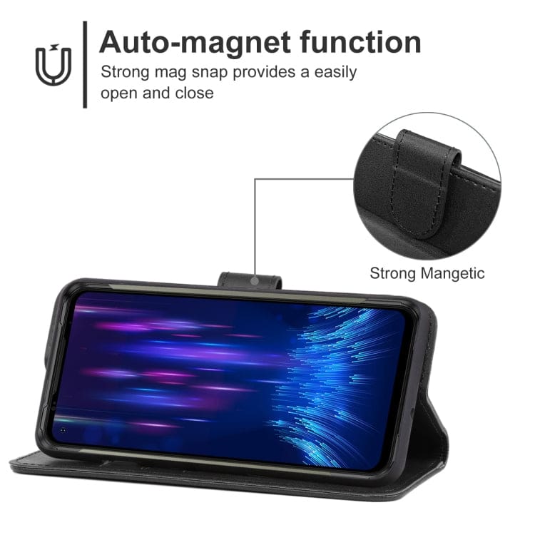 Doogee S97 Pro Flip Phone Cover/Wallet, Card Slots, Magnetic Tab Latch - Image 4