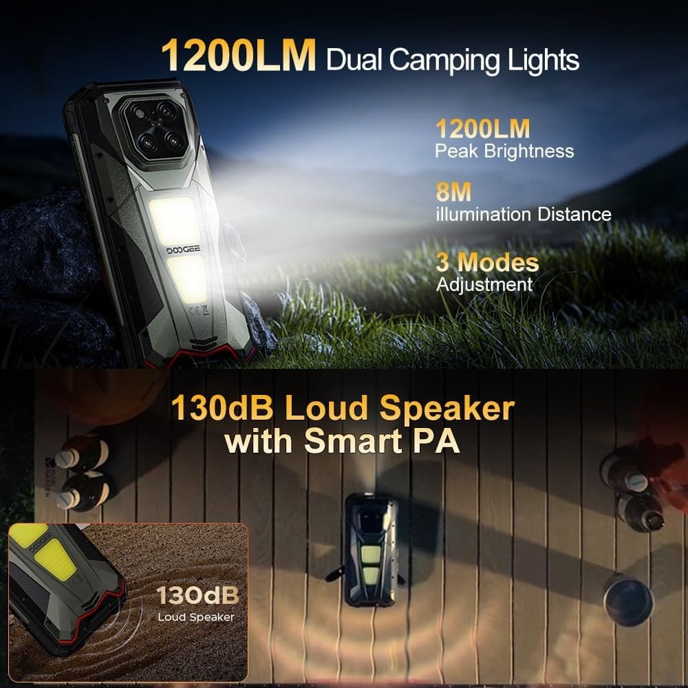 Doogee V Max LR 5G Rugged VIP Edition | Laser Measure | 16GB+512GB | 20500mAh | 200MP Samsung Camera - Image 5