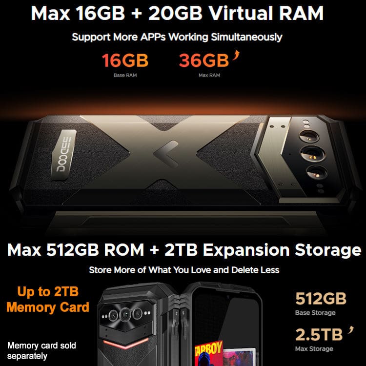 Doogee V Max Plus 5G Rugged, 16GB+512GB, 22000mAh,200MP Samsung Camera, IR Night Vision - Image 4