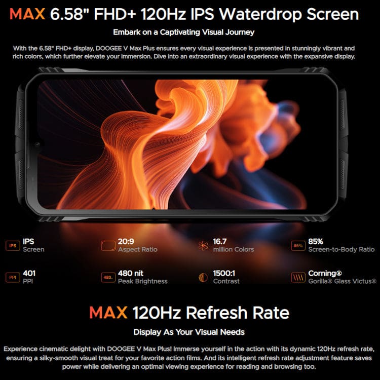 Doogee V Max Plus 5G Rugged, 16GB+512GB, 22000mAh,200MP Samsung Camera, IR Night Vision - Image 7