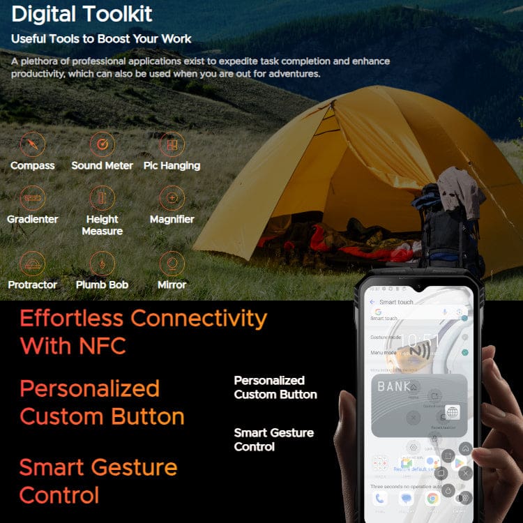 Doogee V Max Plus 5G Rugged, 16GB+512GB, 22000mAh,200MP Samsung Camera, IR Night Vision - Image 9