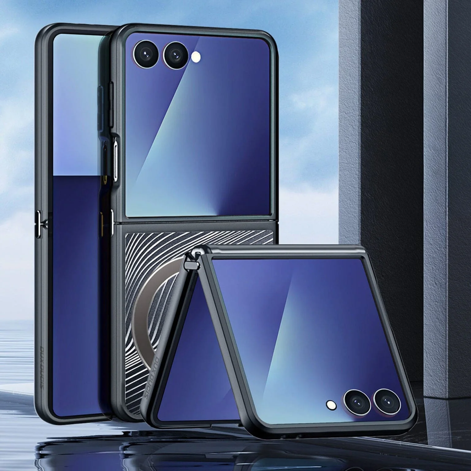 Samsung Galaxy Z Flip 7 DUX DUCIS Aimo Mag Series Magnetic Back Cover - Slim Hinge Protection