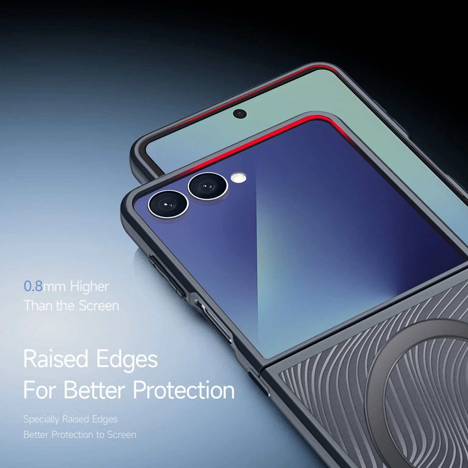 Samsung Galaxy Z Flip 7 DUX DUCIS Aimo Mag Series Magnetic Back Cover - Slim Hinge Protection - Image 5