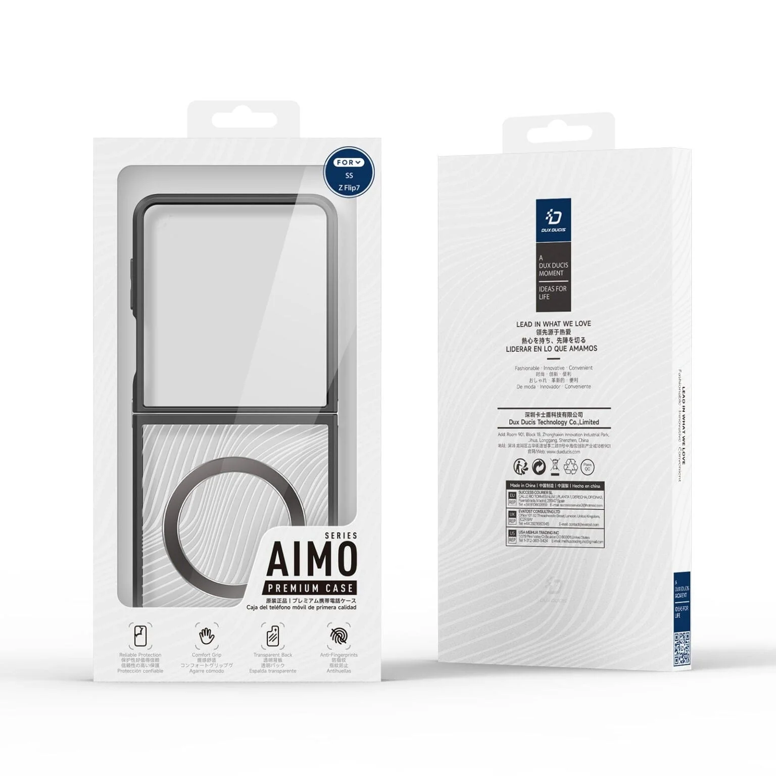 Samsung Galaxy Z Flip 7 DUX DUCIS Aimo Mag Series Magnetic Back Cover - Slim Hinge Protection - Image 7