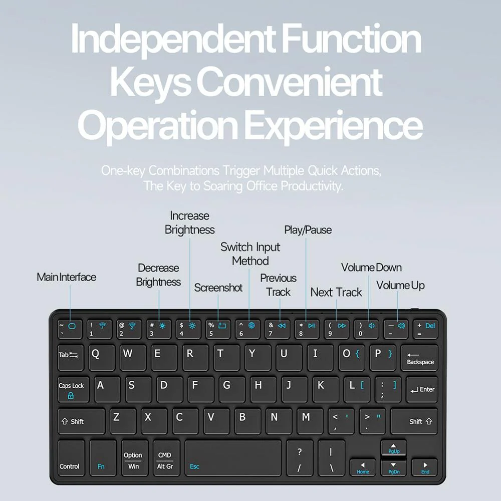 DUX DUCIS OK Mini Series Portable Mini Keyboard with Stand - Image 8