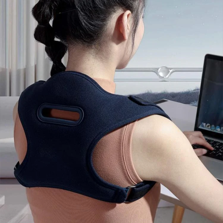 Electric Shoulder & Neck Massage Belt with Back Correction – Navy Blue - Image 3