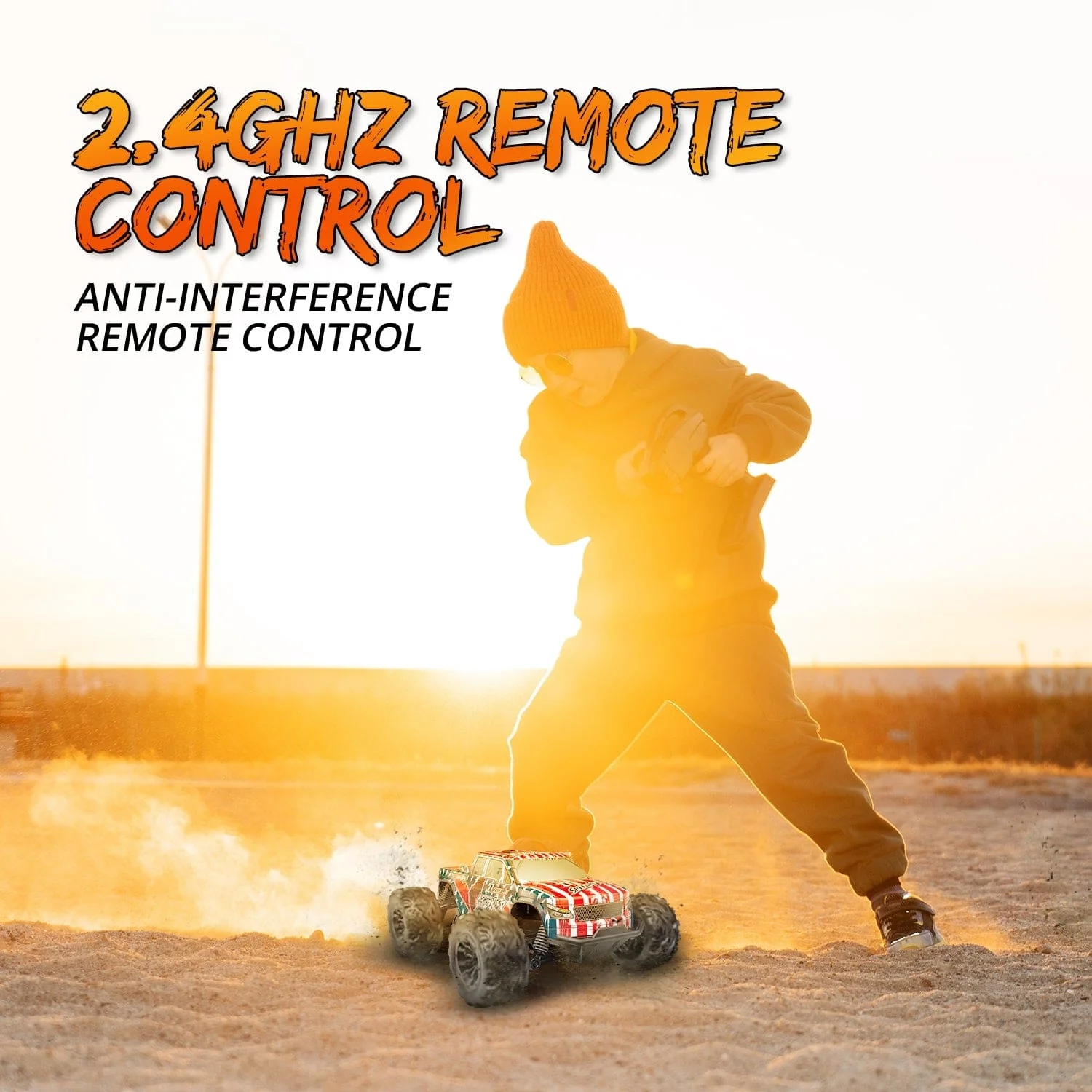 Enoze 1/20 Scale Remote Control Car | 20km/h Off-Road RC Truck with Pistol Grip Controller (RTR) - Image 4