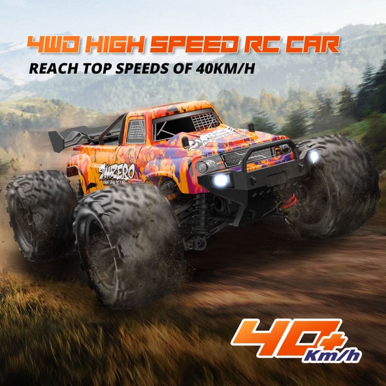 Enoze Dual Motor Bigfoot RC Truck, LEDs, Max 40km/h, Proportional Control, RTR - Image 15