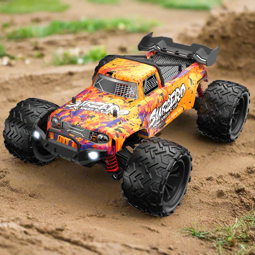 Enoze Dual Motor Bigfoot RC Truck, LEDs, Max 40km/h, Proportional Control, RTR - Image 16