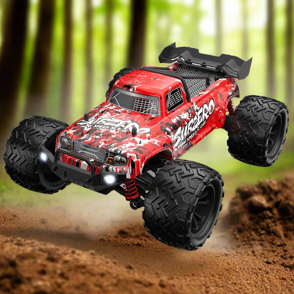 Enoze Dual Motor Bigfoot RC Truck, LEDs, Max 40km/h, Proportional Control, RTR - Image 18