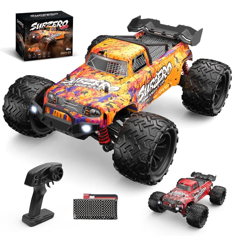 Enoze Dual Motor Bigfoot RC Truck, LEDs, Max 40km/h, Proportional Control, RTR - Image 4