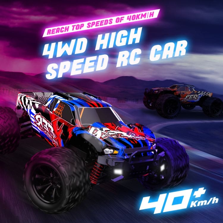 Enoze Dual Motor Bigfoot RC Truck, LEDs, Max 40km/h, Proportional Control, RTR - Image 9