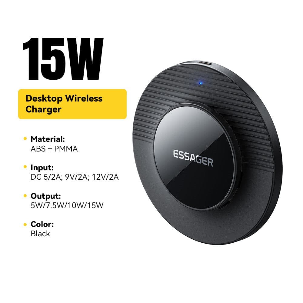 Essager 15W Fast Wireless Charger – Raised Pad for Large Camera Lenses - Image 2