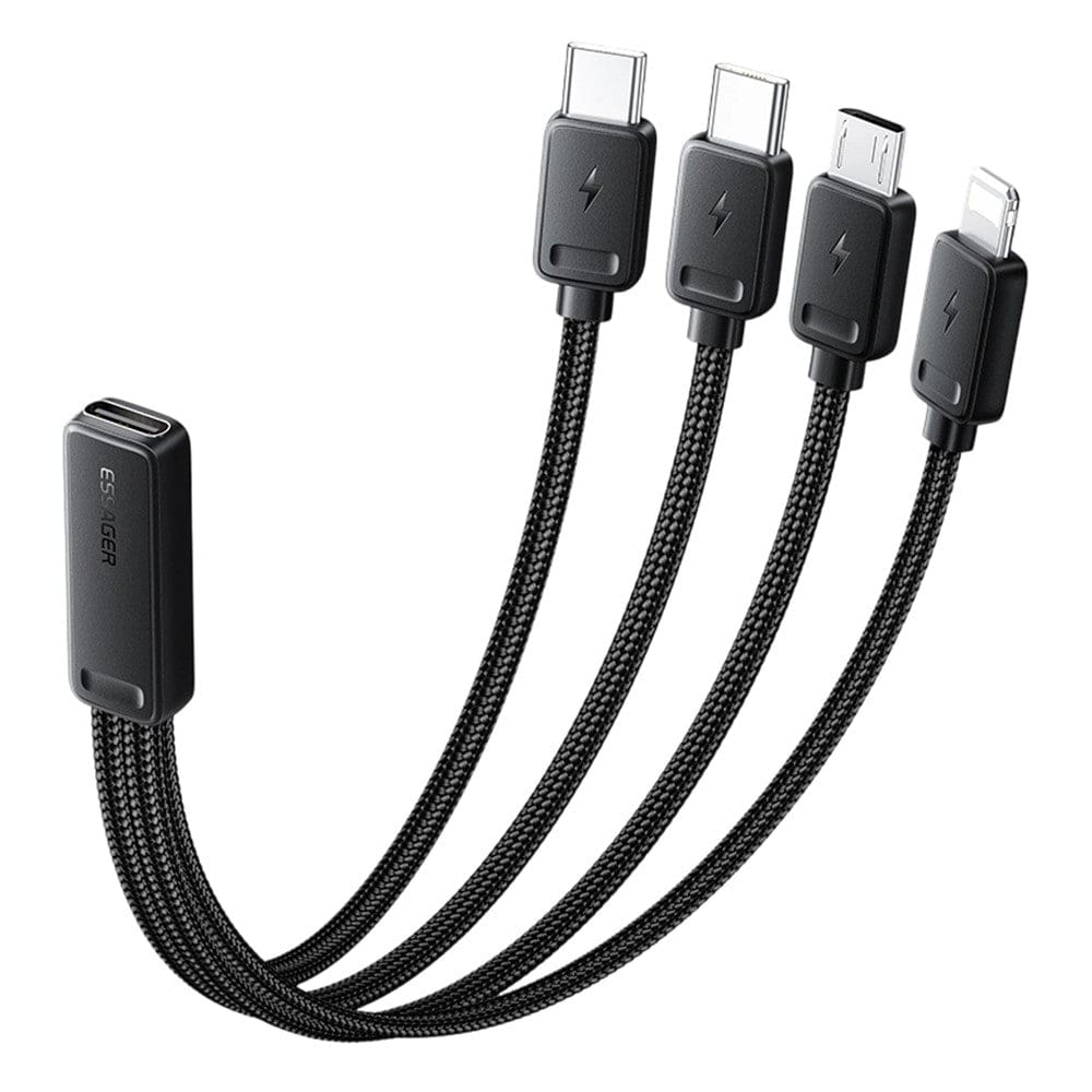 Essager 4-in-1 Short Fast Charging Cable (16cm)