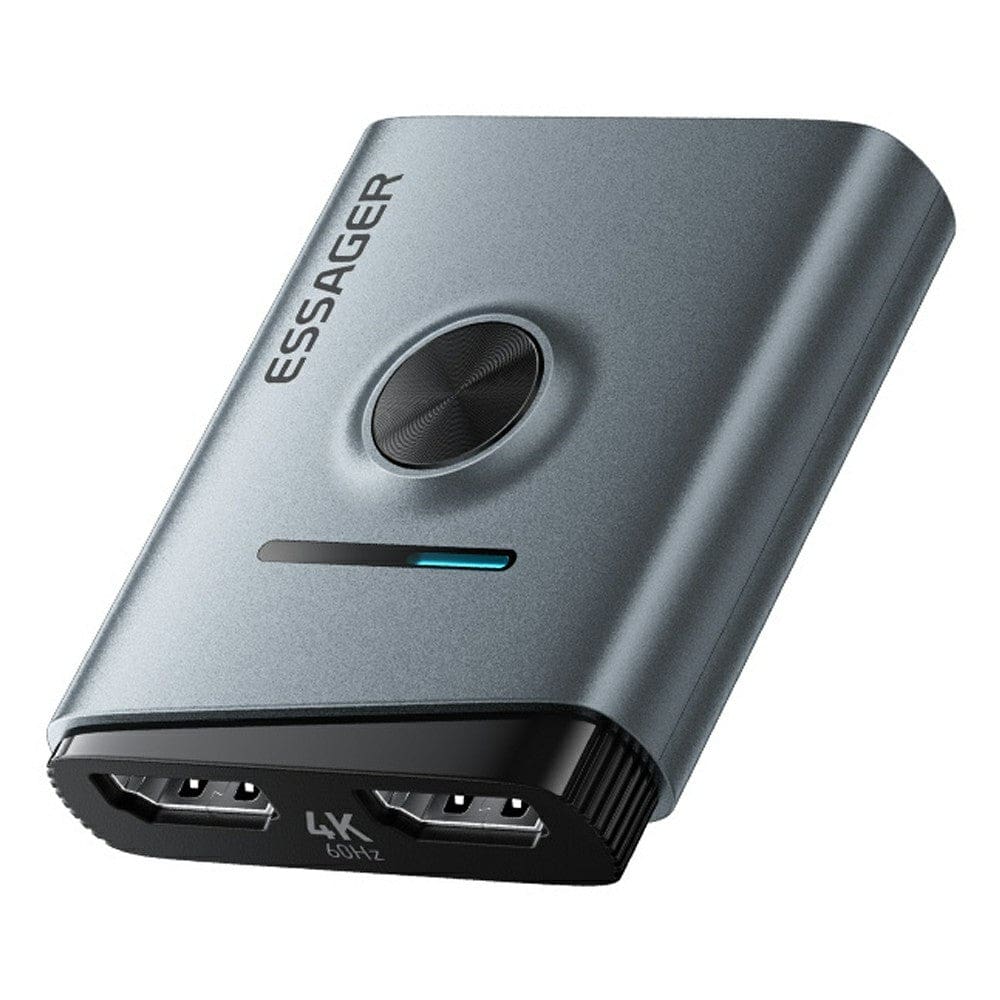 ESSAGER ESQH02 2-in-1 Dual-Way 4K 60Hz HDMI Switcher for Gaming PC and TV