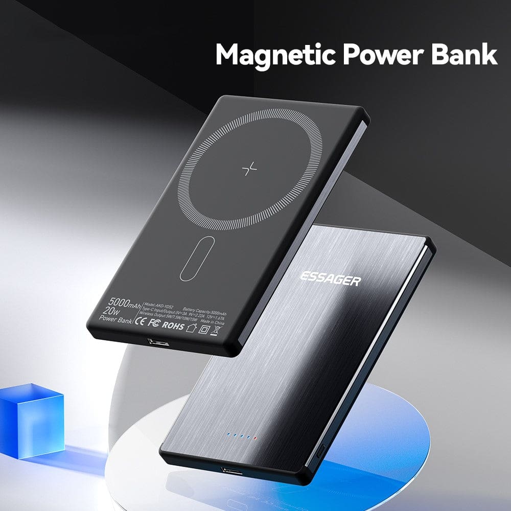Essager YD52 5000mAh Ultra-Slim Magnetic Wireless Charging Battery Pack - Image 2