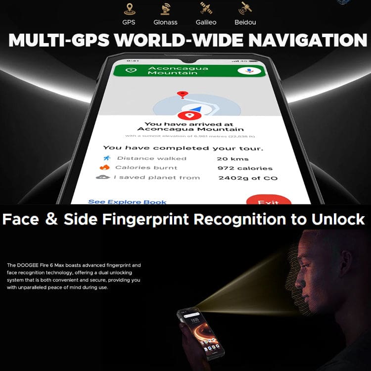 [EX-DEMO] Doogee Fire 6 Max Thermal Camera 5G Rugged Phone, 20800mAh, Dimensity 7050 5G, 6.72" Screen - Image 18