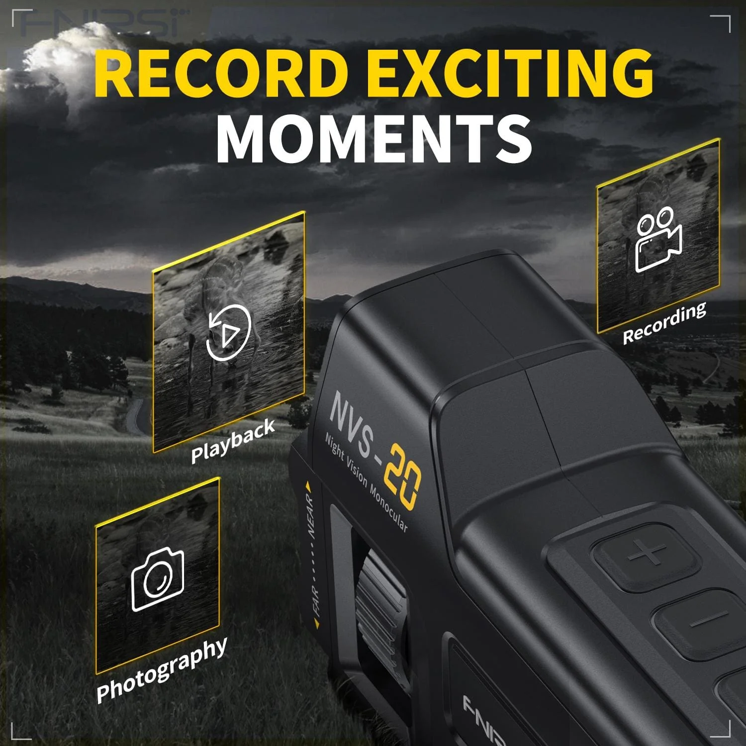 FNIRSI NVS-20 4K HD Digital Night Vision | Infrared NV Monocular Scope - Image 6