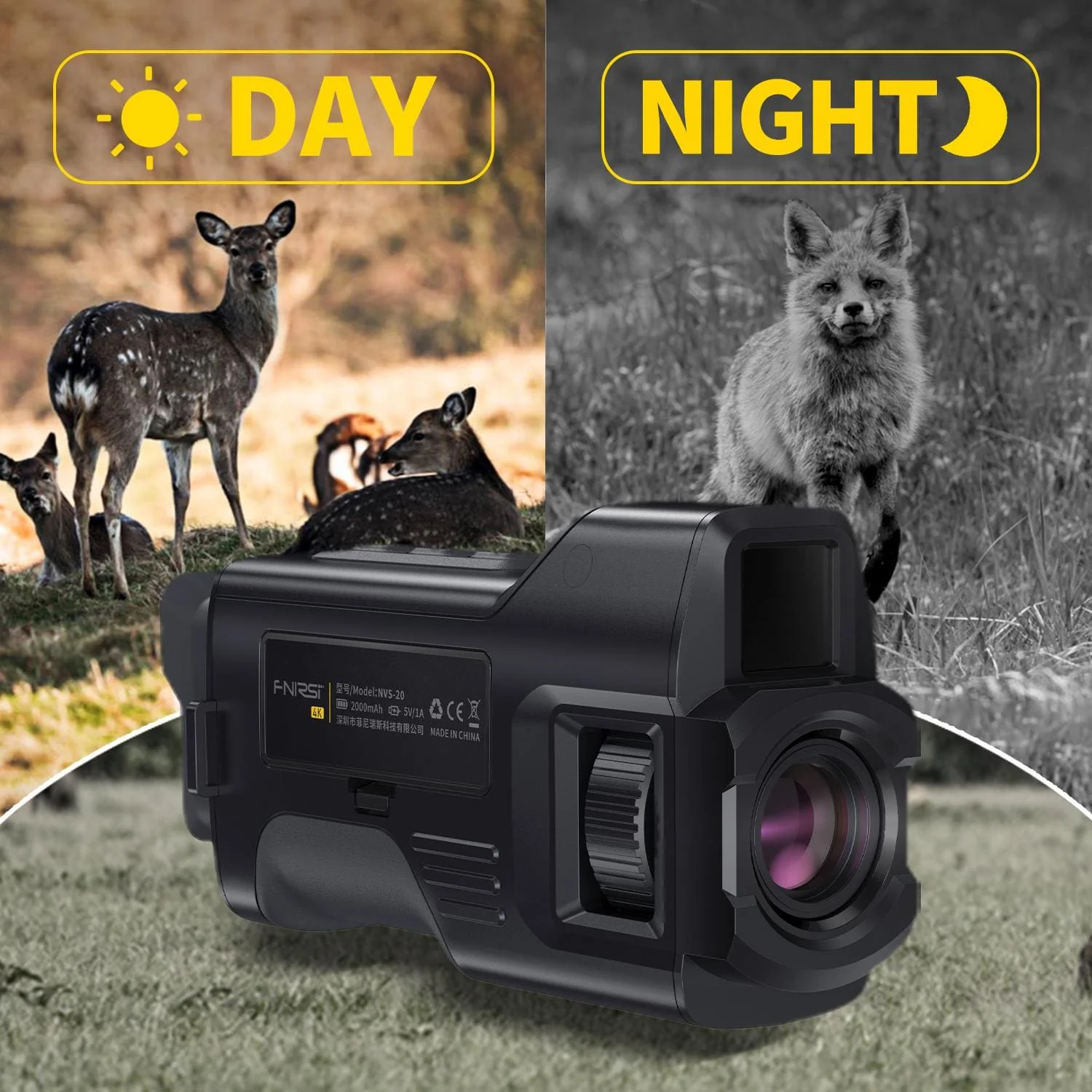 FNIRSI NVS-20 4K HD Digital Night Vision | Infrared NV Monocular Scope - Image 7