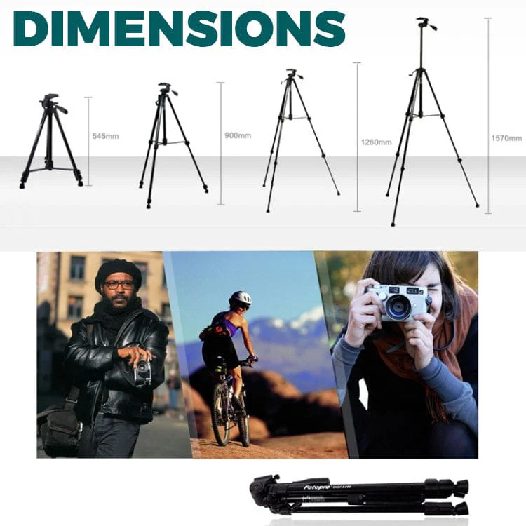 Fotopro Digi-9300 Professional Aluminium Camera Tripod, 1.57 Metre - Image 9