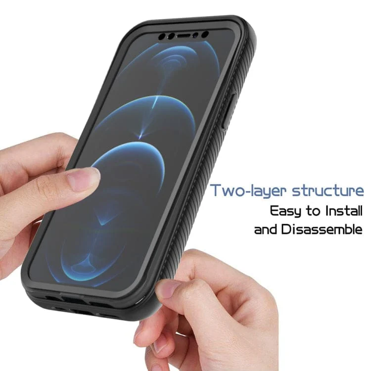 Apple iPhone 12/12 Pro Full Enclosure Protective Cover with Built-In Screen Protector - Image 4