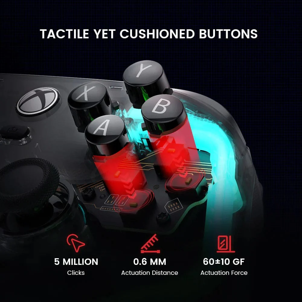 GameSir Kaleid Officially Licensed XBOX Wired Game Controller, Customizable RGB Transparent Case - Image 6