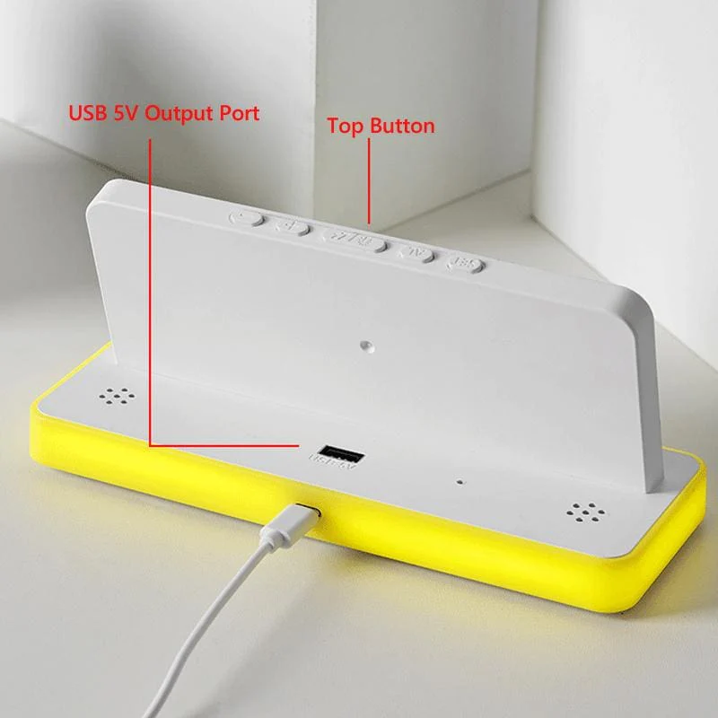 GH9020 Large Display LED Digital Alarm Clock and Mirror Desktop Clock with Night Light - Image 8