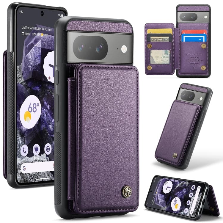 Google Pixel 8 CaseMe C22 Rear Wallet Cover with Card Slots