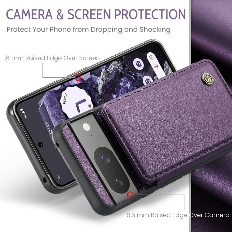 Google Pixel 8 CaseMe C22 Rear Wallet Cover with Card Slots - Image 5