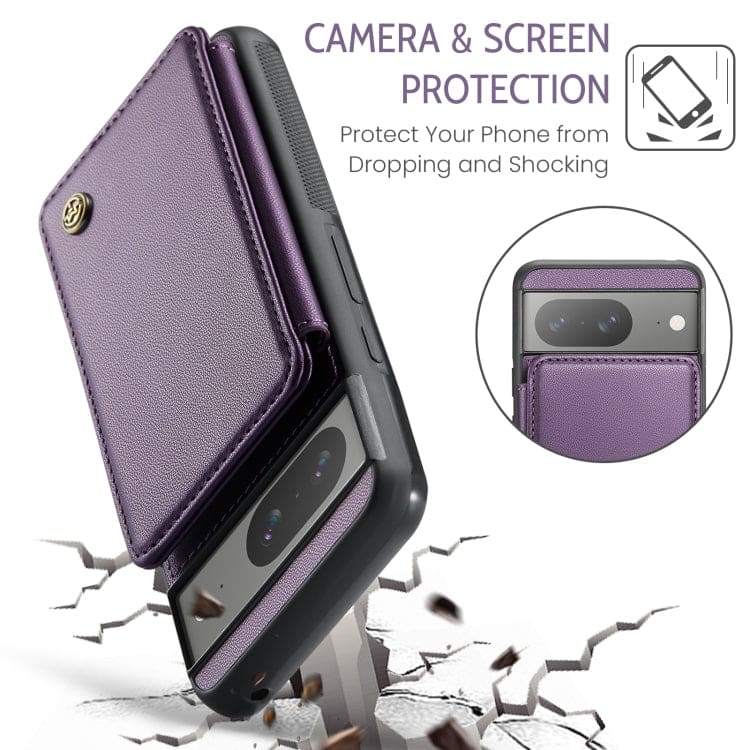 Google Pixel 8 CaseMe C22 Rear Wallet Cover with Card Slots - Image 6