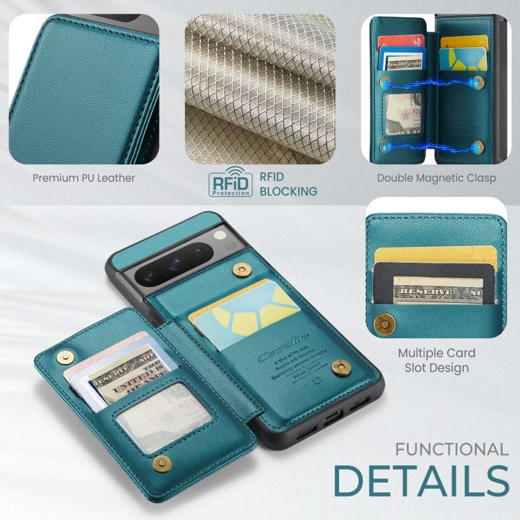 Google Pixel 8 Pro CaseMe C22 Rear Wallet Cover with Card Slots - Image 3