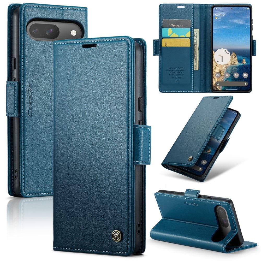 Google Pixel 9 / 9 Pro / 10 / 10 Pro CaseMe 023 Wallet Flip Cover with Magnetic Closing, Card Slots - Image 11