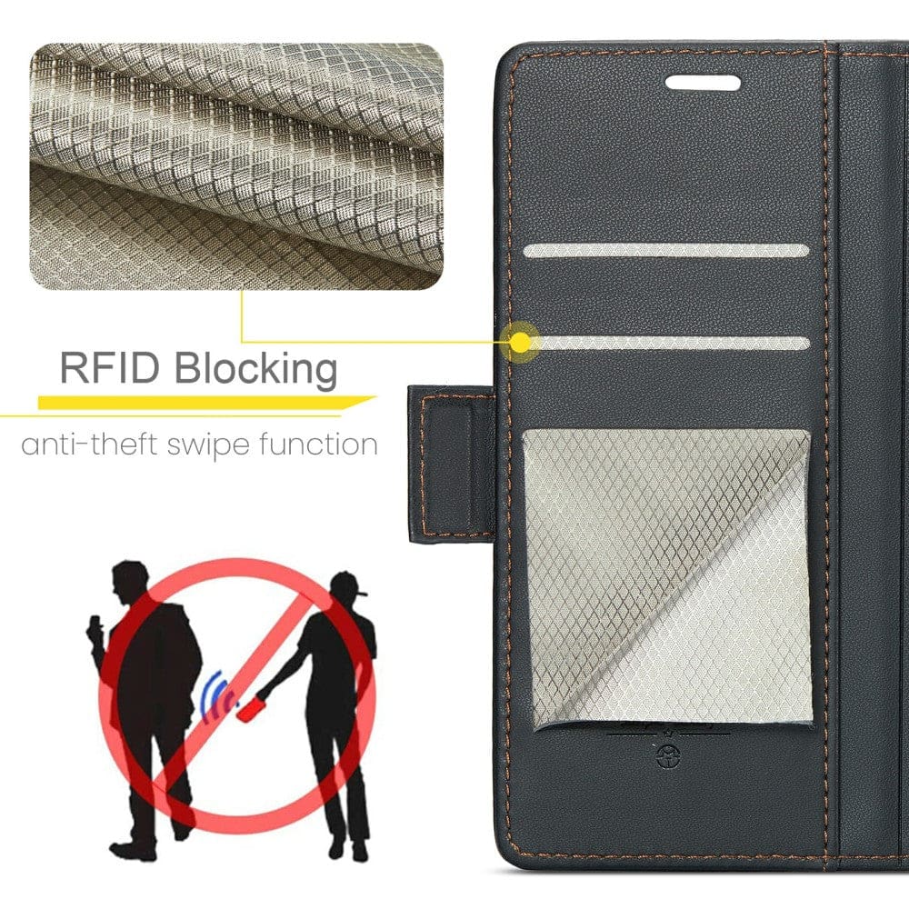 Google Pixel 9 / 9 Pro / 10 / 10 Pro CaseMe 023 Wallet Flip Cover with Magnetic Closing, Card Slots - Image 5