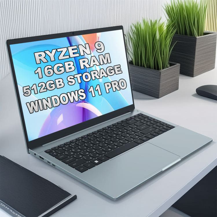 GXMO G16 Air Ryzen 9 15.6" Laptop, 16GB RAM+512GB Storage, Radeon Graphics