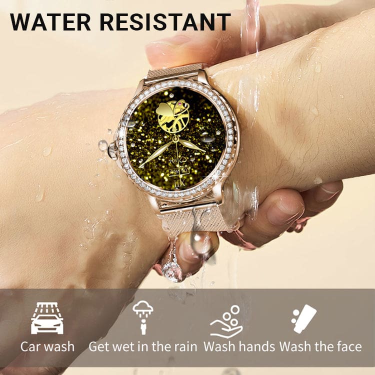 Hamtod NX19 Ladies Smart Watch, Jewel Bezel, BT Voice Calling, 1.3inch IPS screen - Image 10