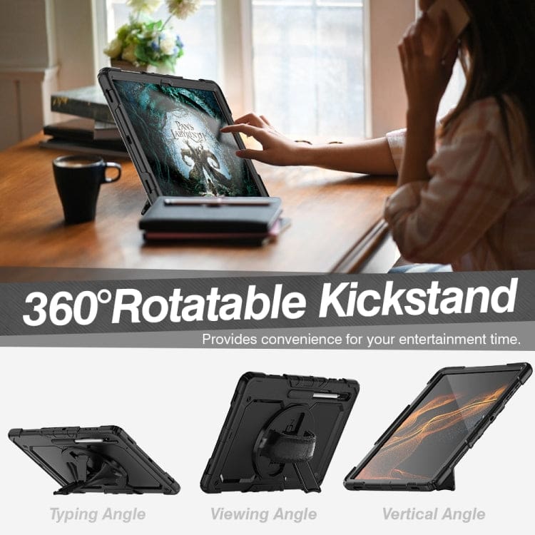Samsung Galaxy Tab S8 Ultra / S9 Ultra / S10 Ultra HD Rugged Cover with Screen Protector - Image 5