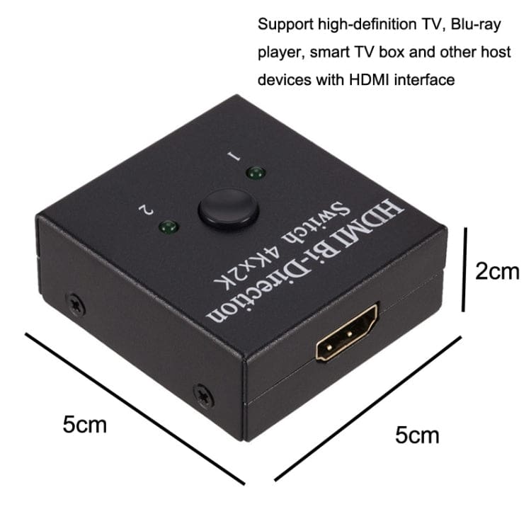 HDMI Dual Bi-Directional Switch, 2 into 1 switch or 1 into 2 splitter - Image 4