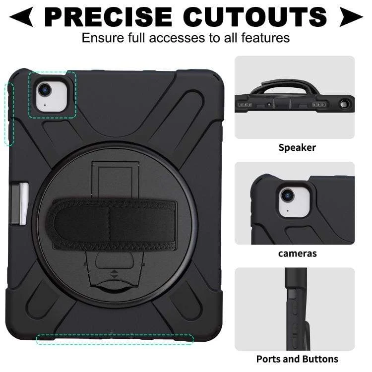 Apple iPad Pro 11 / iPad Air 10.9 Heavy Duty, Shockproof Protective Tablet Cover with Rotating Stand/Hand Grip - Image 6