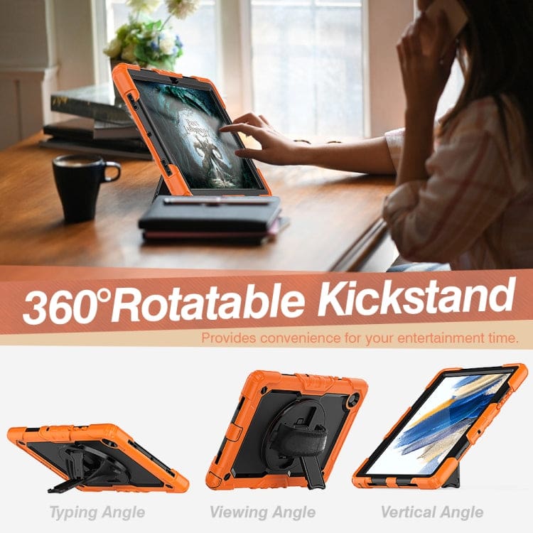 Samsung Galaxy Tab A8 10.5 HD Tablet Cover | Rotating Stand/Hand Grip | Screen Protector - Image 4