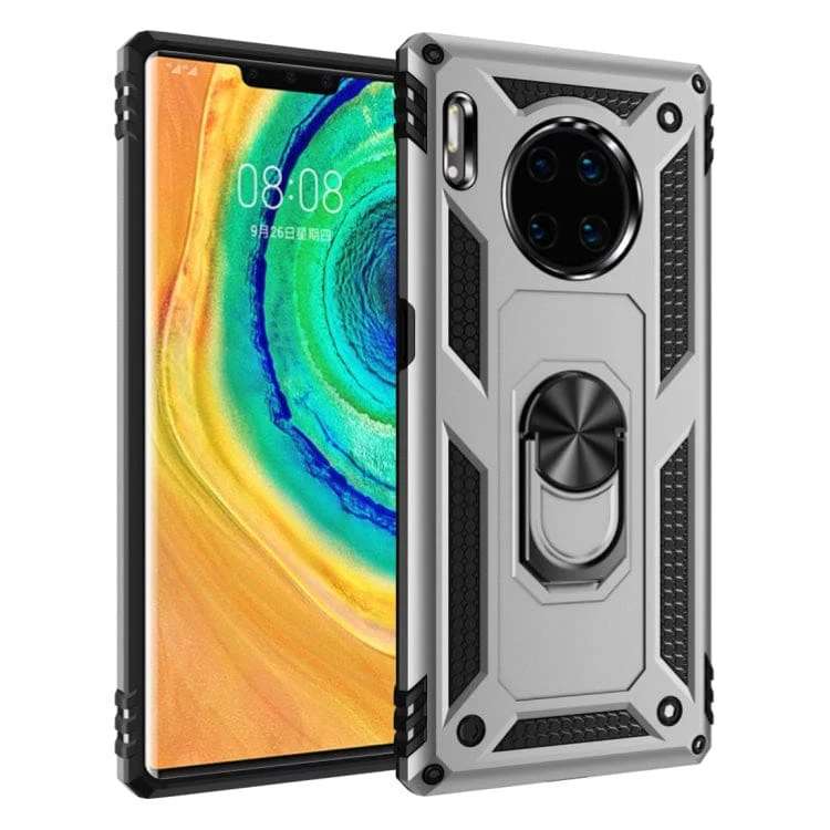 Huawei Mate 30 Pro - Armor Rugged Protective Cover with Metal Ring/Stand