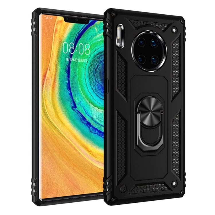 Huawei Mate 30 Pro - Armor Rugged Protective Cover with Metal Ring/Stand - Image 7
