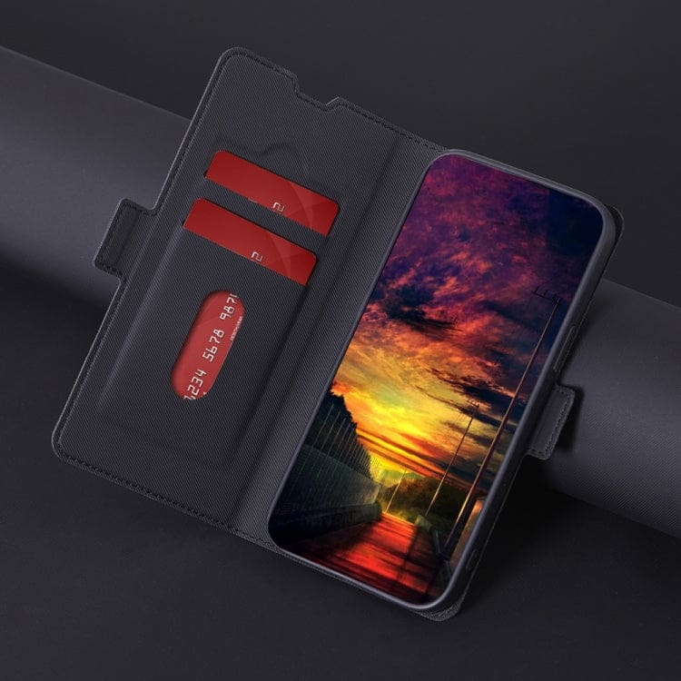 Huawei Mate 50 Pro Twill Pattern Flip Phone Cover and Wallet - Image 6
