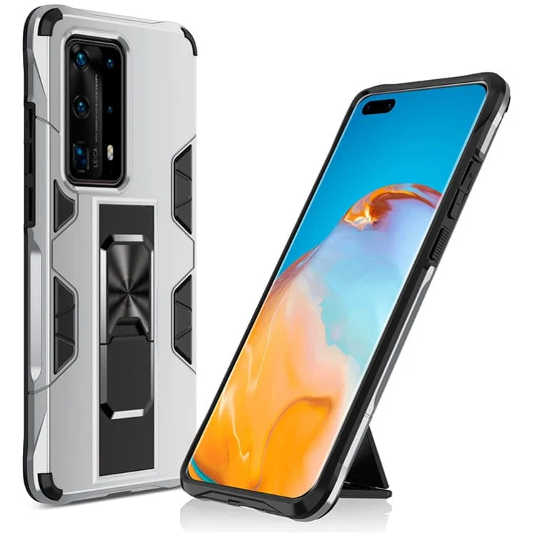 Huawei P40 PRO / P40 PRO+ Shockproof Protective Case with Metal Patch / Stand - Image 7