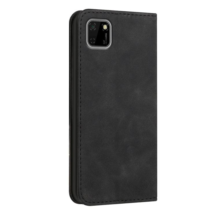 Huawei Y5P - Flip Front Phone Cover/Wallet with Card Slots, Leather Line Texture - Image 6