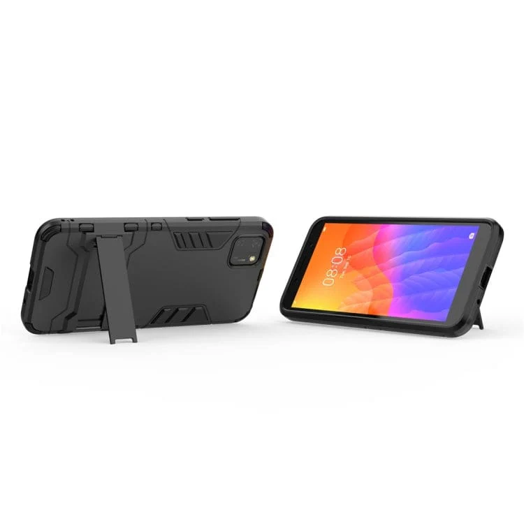 Huawei Y5P - Shockproof Rugged Protective Case with Stand - Image 2