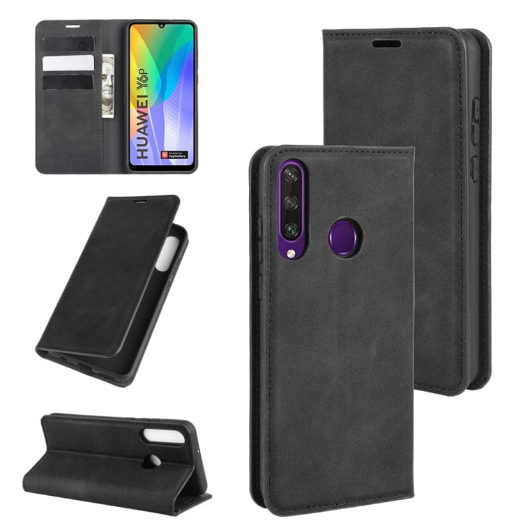 Huawei Y6P - Deluxe Flip Phone Cover/Wallet with Card Slots