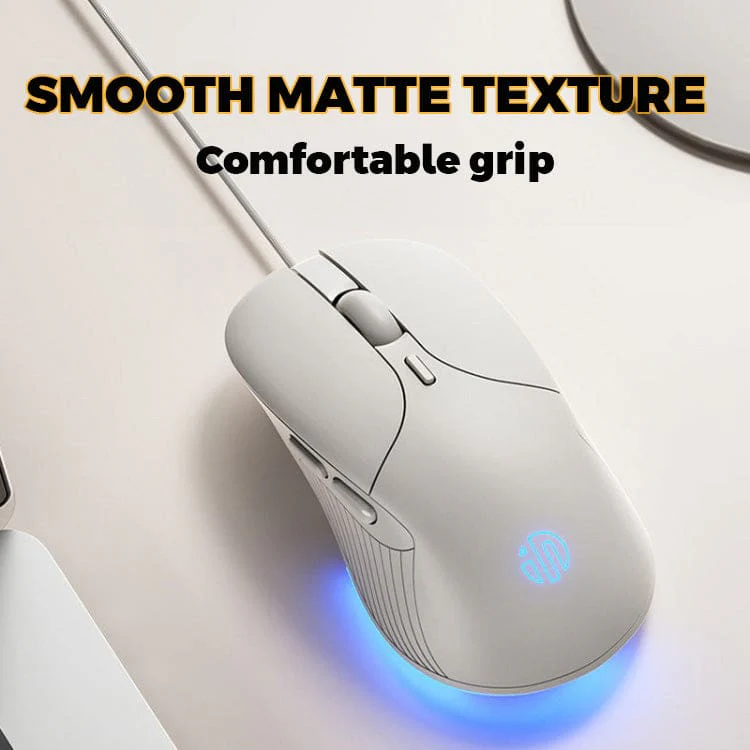 inphic B2 Wired USB 7200 DPI Optical Mouse, 5 Buttons, Scroll Wheel, LED - Image 6