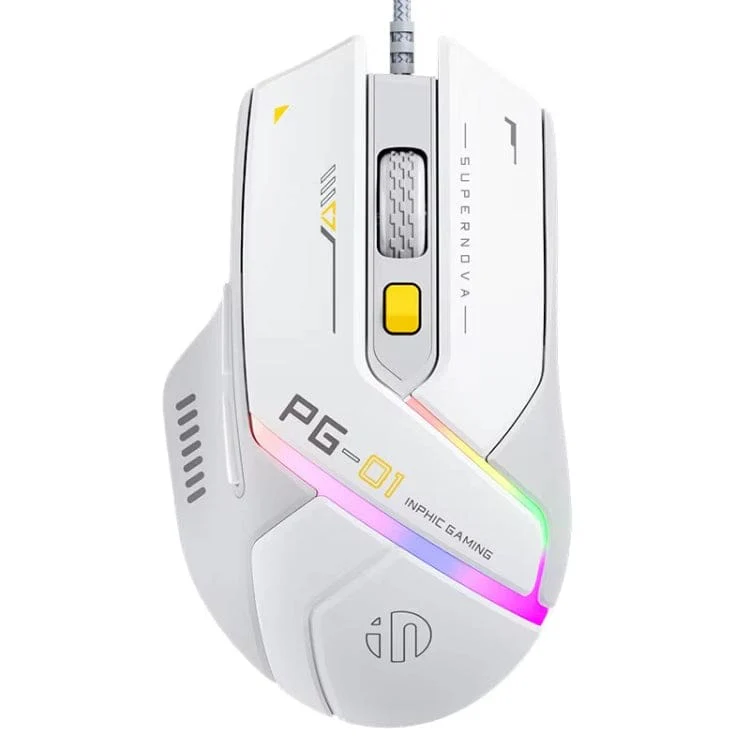 inphic PG1 Wired USB 12800 DPI Optical Mouse, Macro Software, LED Lighting - Image 8