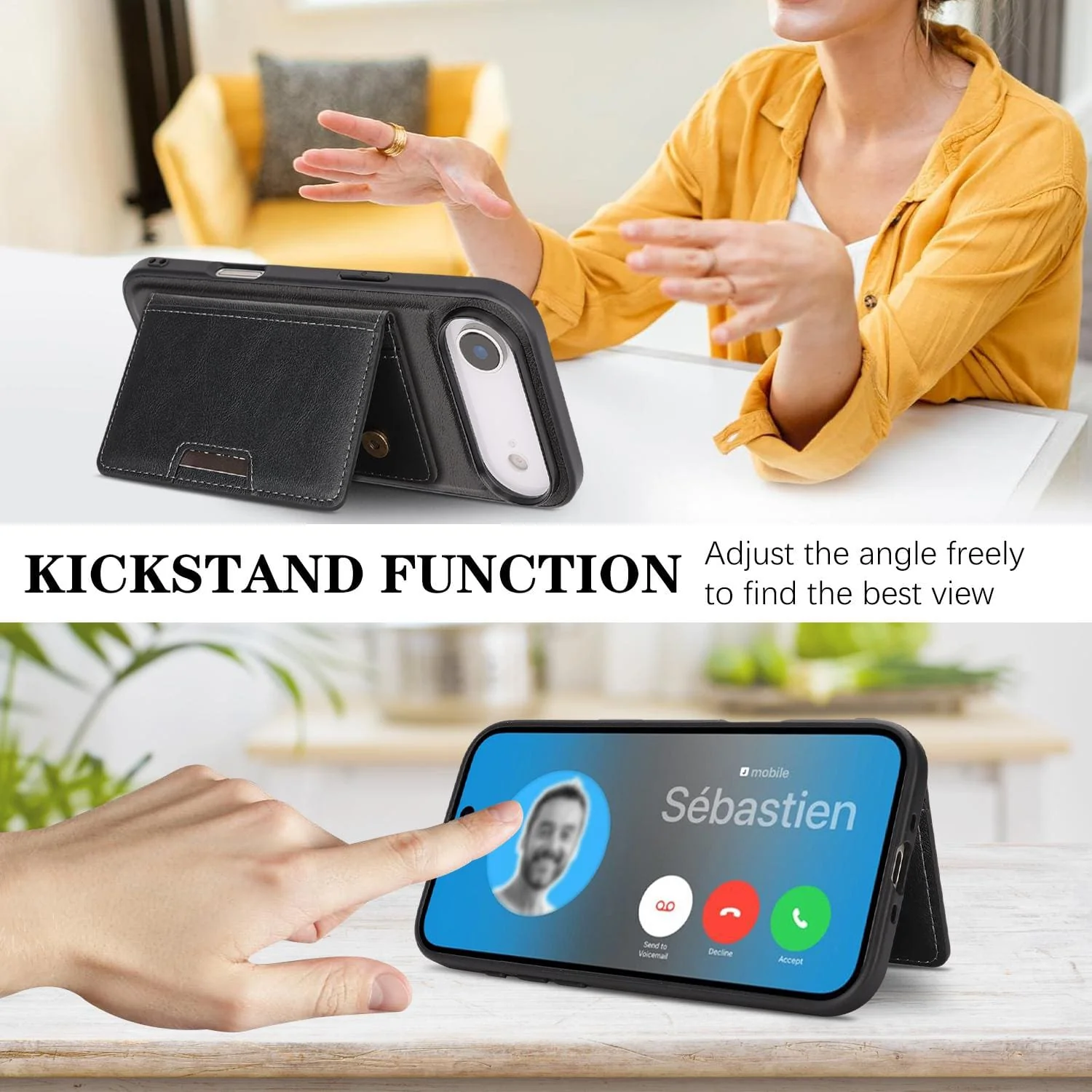 iPhone 17 Air Kalebol MagSafe Detachable Wallet Cover - Image 6